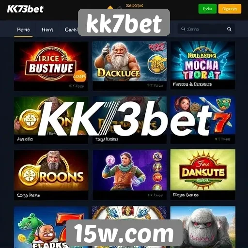 kk7bet oferece uma ampla variedade de jogos online
