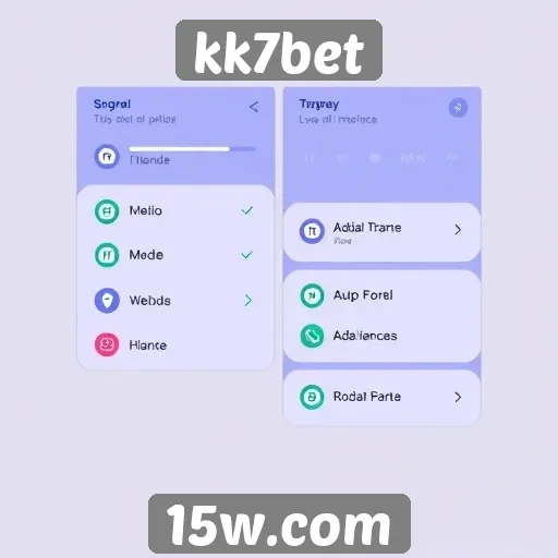 Mudanças na interface do usuário do kk7bet são bem recebidas
